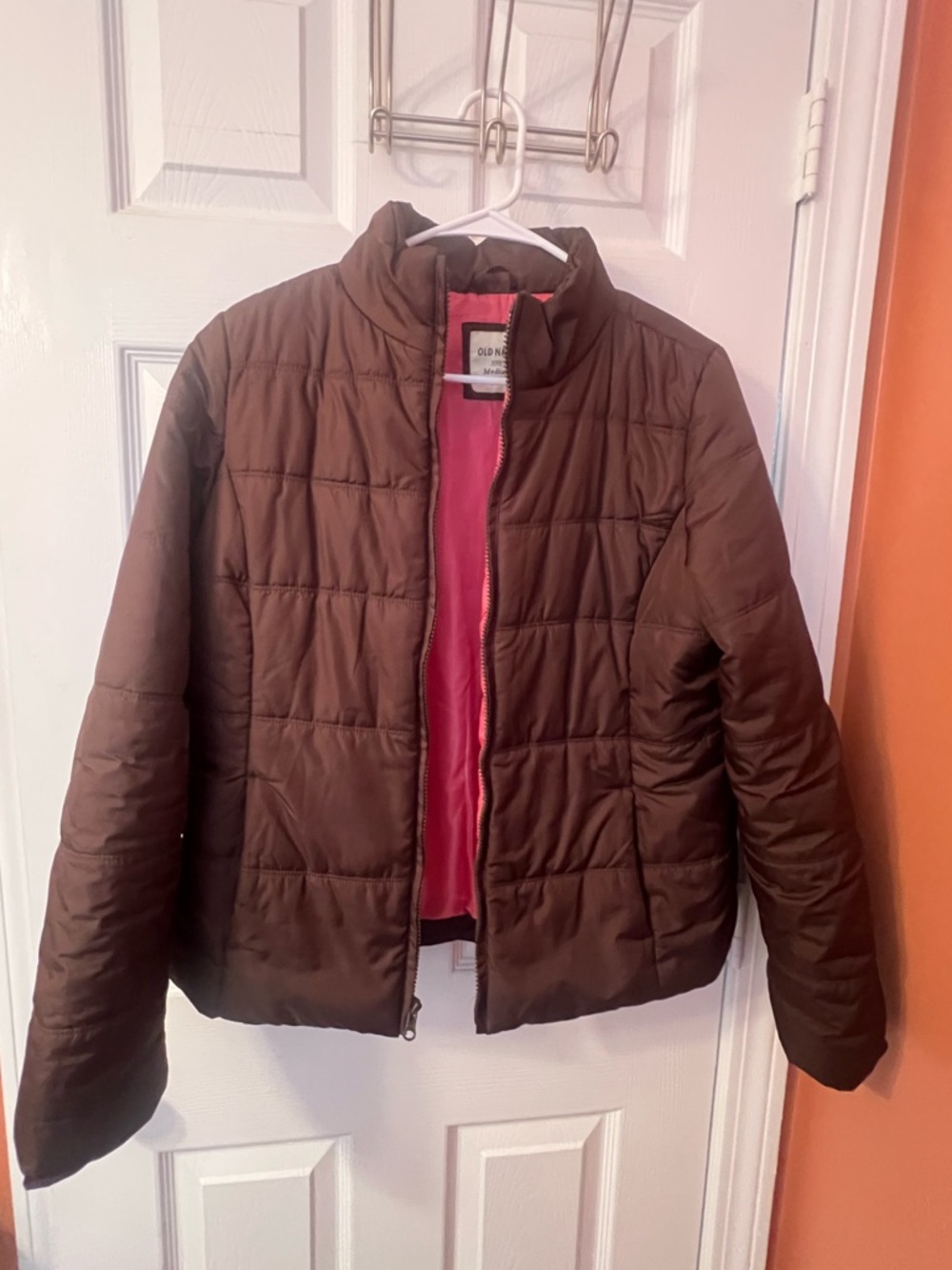 Old Navy Brown Jacket with Pink Lining